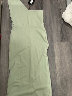 Sage Green Bodycon Maxi Dress